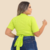 Kit 4 Peças Cropped com Amarração Transpassada em Malha Canelada Plus Size