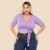Cropped com Amarração Transpassada Plus Size Basic na internet
