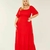 Vestido Longo Ciganinha c Manga Plus Size Evangelica Lastex