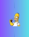 Homero tomando mate