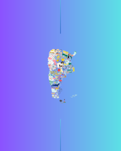 Mapa Argentina Vintage