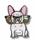 Soporte para lentes en forma de perro Bulldog Francés