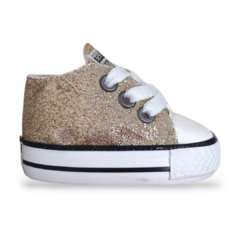 Zapatilla bebé NC Glitter (brillo) - Blanco / Oro (dorado)
