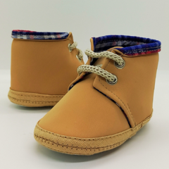 Zapatitos bebé no caminante - Beige / Jean en internet