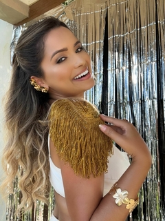 BRACELETE FLOR DOURADO