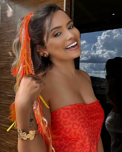 ACESSÓRIO DE CABELO LARANJA CARNAVAL na internet