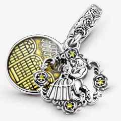 Charm Colgante La Bella y la Bestia Bailando de Disney - comprar en línea