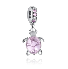 Charm de tortuga de plata cristal - Maria Regina