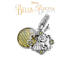 Charm Colgante La Bella y la Bestia Bailando de Disney