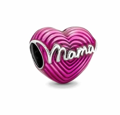 Charm Mamá Corazón Rosa