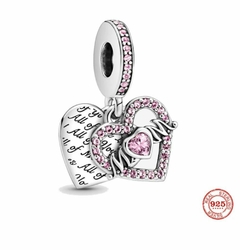 Charm MOM con Diamantes Rosas