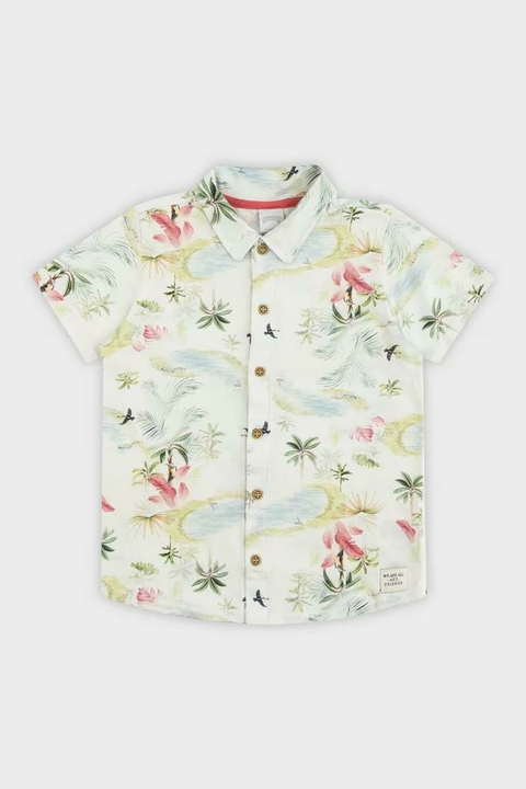 Camisa Infantil Menino Silvestre Off White