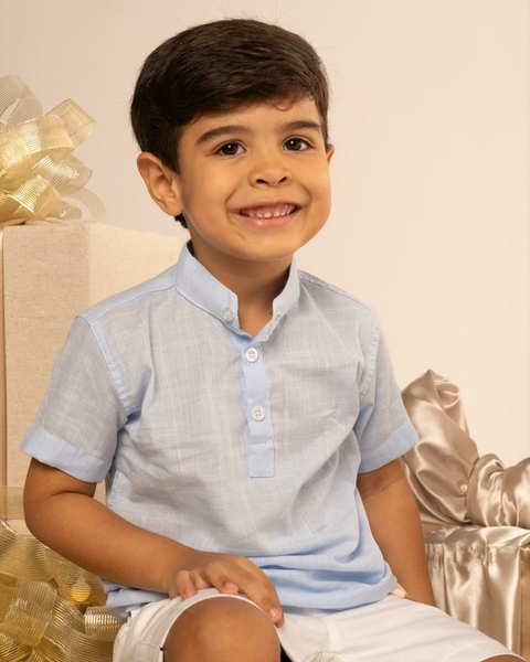 CAMISA MANGA CURTA - AZUL BB