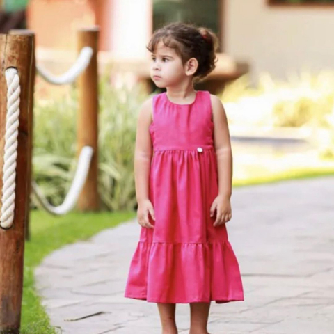 Vestido Elen linho