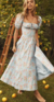 Vestido midi Moda Camponesa
