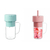 Imagem do Copo Caneca Liquidificador Mini Juicer 420ml com 6 laminas com tampa e canudo Recarregavel Portatil
