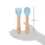 Kit Talheres Silicone e Bambu – Rosa e Azul - Liv Kids