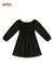 Vestido em Malha com Lurex Preto - Alakazoo na internet