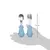 Buba Kit Talheres Cabo Em Silicone Azul