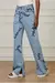 Calça jeans boot 70s bordados florais na internet