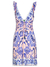 Vestido curto em flor