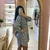 CAMISA OVERSIZED TRICOLINE LISTRADA PRETA - comprar online