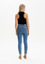 Calca jeans skinny ankle super high na internet