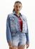 JAQUETA JEANS TRUCKER BORDADA