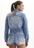 JAQUETA JEANS TRUCKER BORDADA - Mindel Boutique