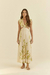 Vestido midi amarração florata