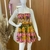 Vestido curto flori multicolorido - comprar online