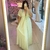 VESTIDO LONGO CREPE CANARY