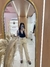 CALÇA SARJA COS LARGO COM FIVELAS