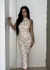 Vestido super midi gola alta