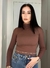 Blusa manga longa gola alta - Mindel Boutique