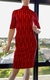 Vestido gola alta estampado - comprar online