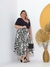 SAIA ENVELOPE PLUS SIZE | ESTAMPADA PRETA