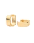 Argola Click Quadrada 1cm Grossa Banhada a Ouro 18k – Moderna e Elegante | Maresea Semijóias