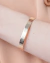 Bracelete Liso Grosso Banhado a Ouro 18k – Sofisticação com Impacto | Maresea Semijóias