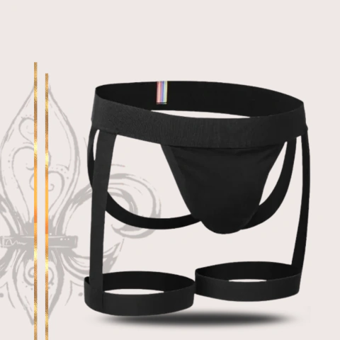 JOCKSTRAP MASCULINO COM LIGA - PRETO