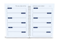 Agenda Católica 2026 Santa Luzia, Azul, Capa 02 - Doce Sonho Ateliê