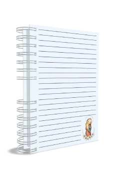 Caderno Católico Maria Mãe de Jesus - Doce Sonho Ateliê