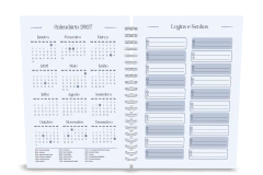 Agenda Católica 2026 Mãe Rainha, Azul, Capa 04 na internet