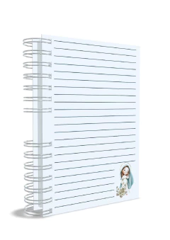 Caderno Católico Nossa Senhora Grávida - Doce Sonho Ateliê