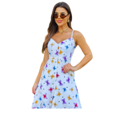 VESTIDO INÊS Borboleta branco na internet