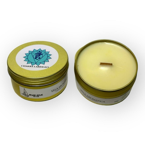 Vela aromática | Chakra Laríngeo | 100g