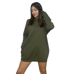 MAXIBUZO LISO VERDE MILITAR