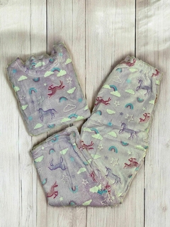 PIJAMA POLAR UNICORNIO LILA