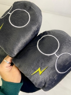 PANTUFLON HARRY POTTER (gris) - comprar online