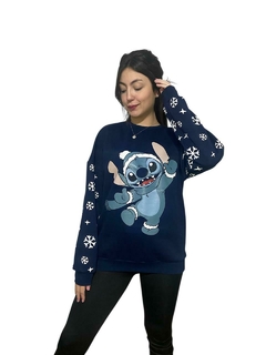 BUZO OVER (mangas estampadas) STITCH - comprar online